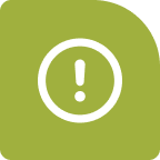 Exclamation point in a circle icon