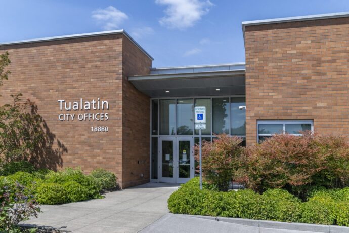 City Offices building front entrance