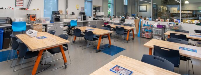 Interior of Makerspace lab