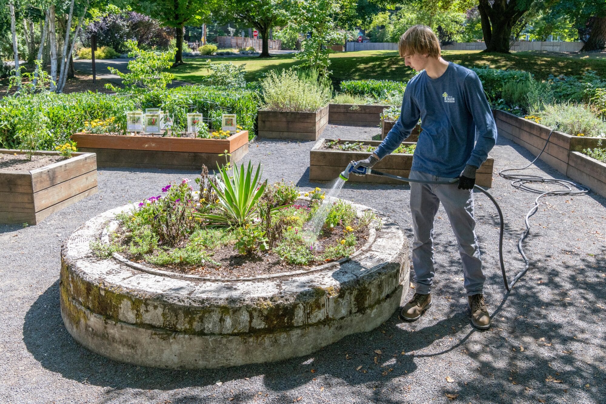 City of Tualatin Jurgens Park planters